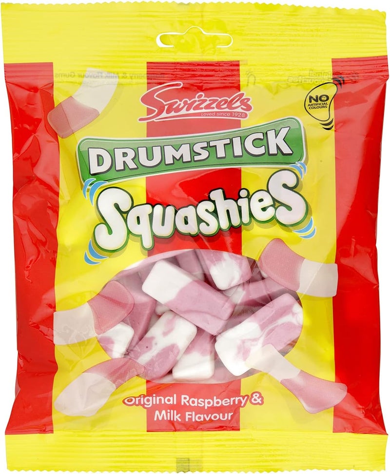 Swizzels Squashies Drumstick - Raspberry & Milk Flavour - Image 1
