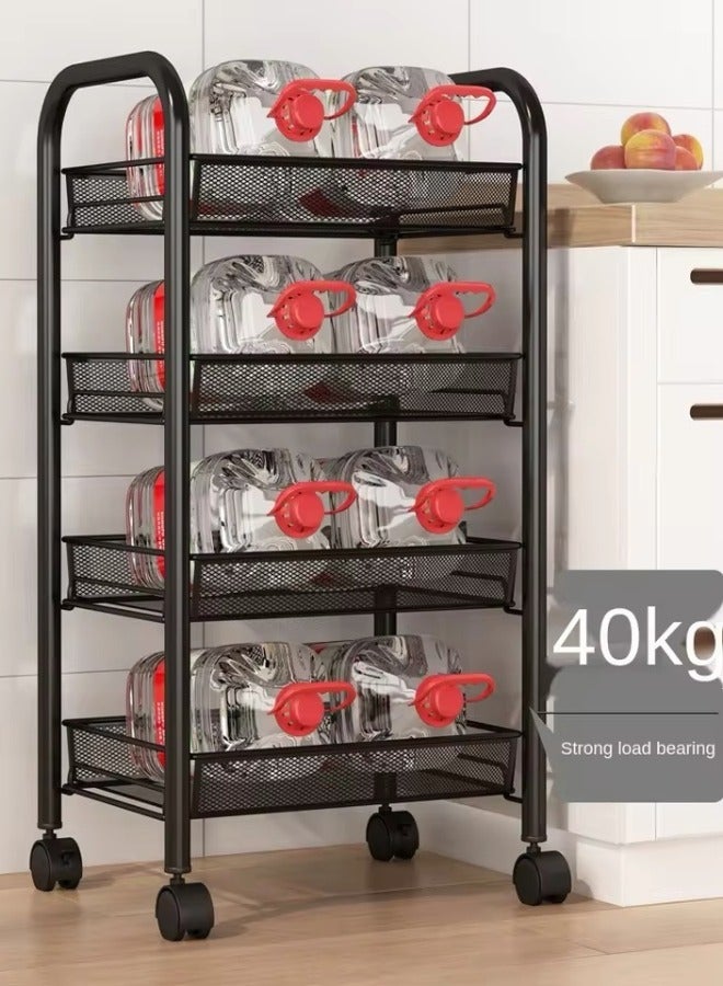 شي ون عربة تخزين معدنية متحركة بعجلات 4 دور - Image 5