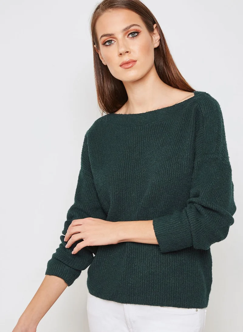 Jacqueline de Yong Boat Neck Sweater