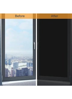 KIIUMI Portable Blackout Curtains With Self Adhesive Tape For Bedroom Living Room Bathroom And Attic Blackout Curtains Width 145 cm Length 100 cm  - Image 5