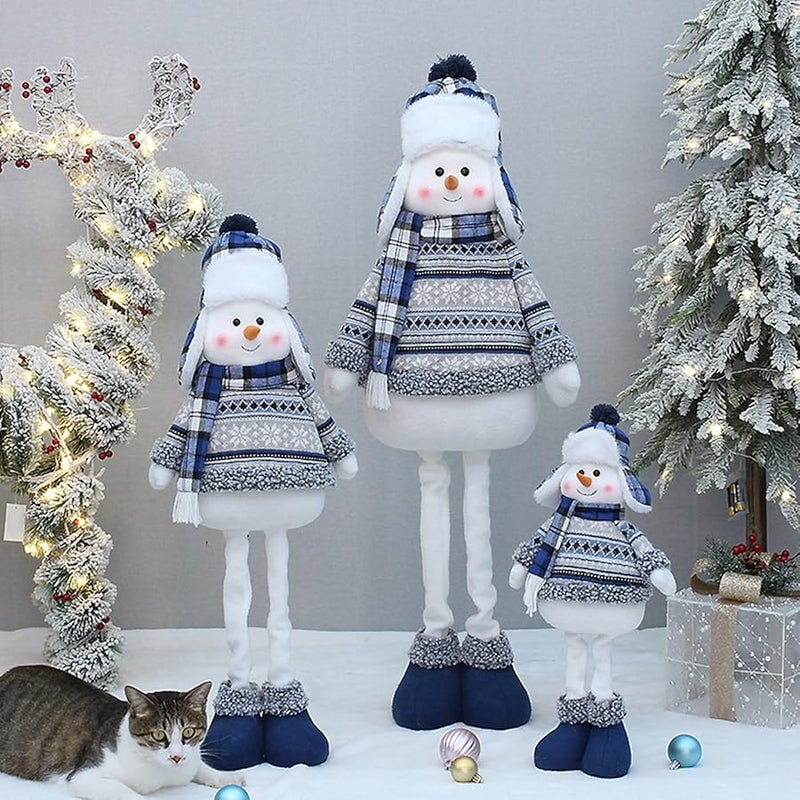 Christmas Snowman Standing Doll Decoration Yh239903 B Color Scandinavian Navidad Ornament - Image 5