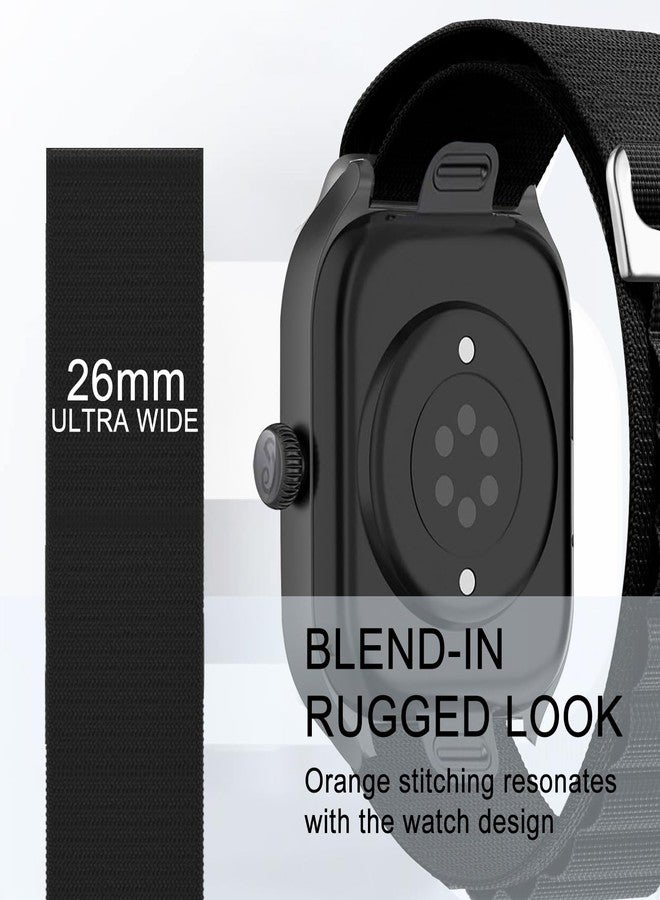 surundo Alpine Loop Nylon Band - Compatible with Apple Watch Ultra 2/Ultra Bands 49mm 45mm 44mm for Men Women, Adjustable with Metal C Hook Strap for iWatch Ultra 2 iWatch Ultra Series 10 46mm SE/9/8/7/6/5 - Image 3