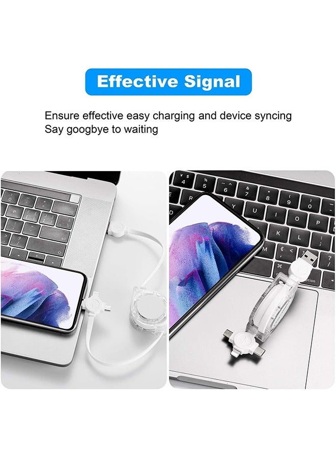 General Retractable Multiple Charging Cable 3 in 1 with Mobile Phone/Type C/Micro USB Port for Cellphone/Galaxy S9/S8/S7/Hawei and More  - Image 5
