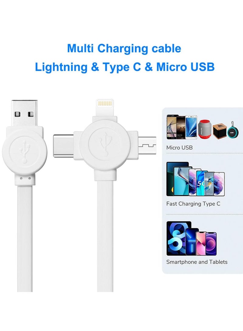 General Retractable Multiple Charging Cable 3 in 1 with Mobile Phone/Type C/Micro USB Port for Cellphone/Galaxy S9/S8/S7/Hawei and More  - Image 4