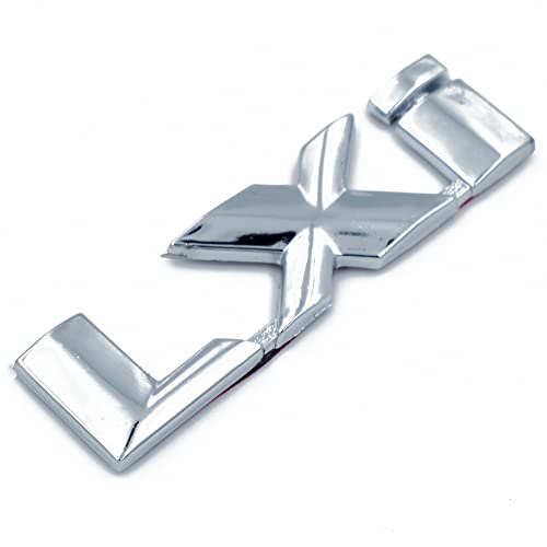 Asraw Chrome Finish LXI Car Sticker - LXI Emblem for Car (8x2 cm) - Image 1