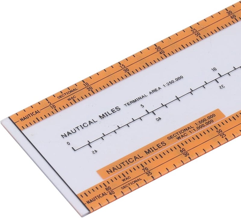 Orange Aviation Flight Computer Calculator with Turntable for Student Pilot Training - Image 3