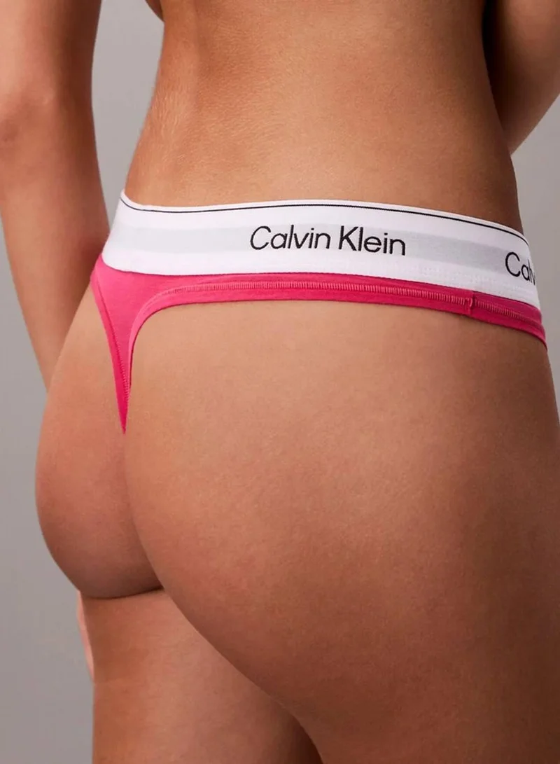Calvin Klein Vibrant Pink Thong - Icon Cotton Modal for Women | Best Price UAE