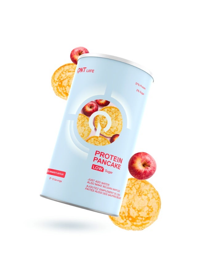 QNT Protein Pancake Mix | 500g | Apple Cinnamon Flavours, High-Protein, High-Fiber - Image 1