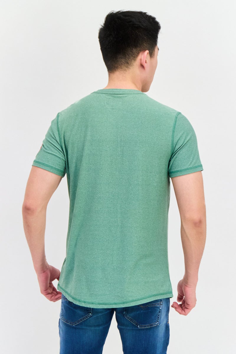 Canada Weather Gear Men Crew Neck Short Sleeve Solid T Shirt, Green - Image 3