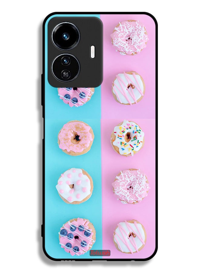 Tolwak Vivo Y77e 5G Protective Case Cover Heather Donuts - Image 2