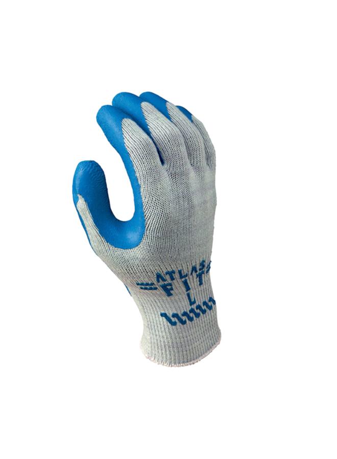 ATLAS Unisex Lightweight Ergonomic Outdoor Coated Work Gloves Grey and Blue Medium 7104425
