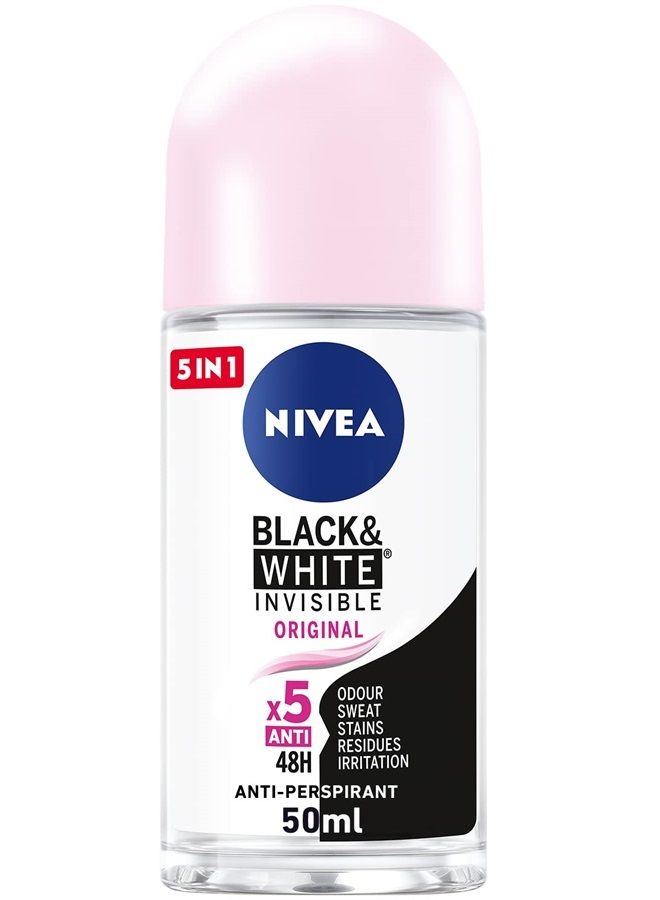 Nivea نيفيا إنفISIBLE للأسود والأبيض رول أون 50 مل - Image 1