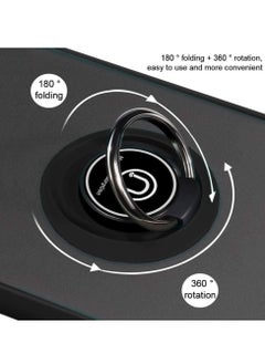 ELTRAZONE Samsung Galaxy S20 Ultra Case, Anti-Scratch with 360 Degree Rotation Finger Ring Kickstand Work with Magnetic Car Mount Compatible for Galaxy S20 Ultra - Black  - Image 5