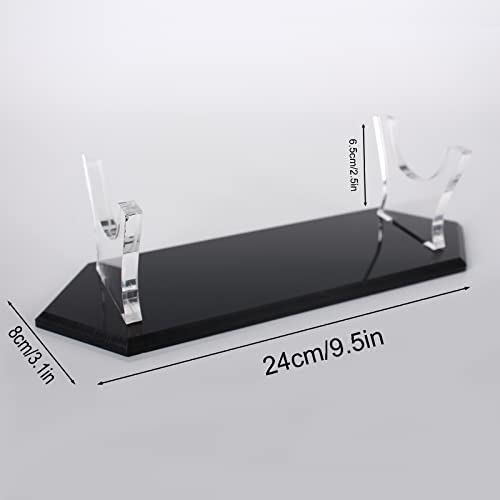WANLIAN Lightsaber Display Stand Acrylic Desktop Lightsaber Display Case Lightsaber Hilt Holder for Display Decorative Lightsaber Black bottom - Image 3