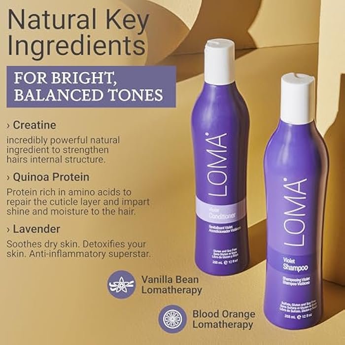 Loma Hair Care Violet Duo: Shampoo and Conditioner - Image 3