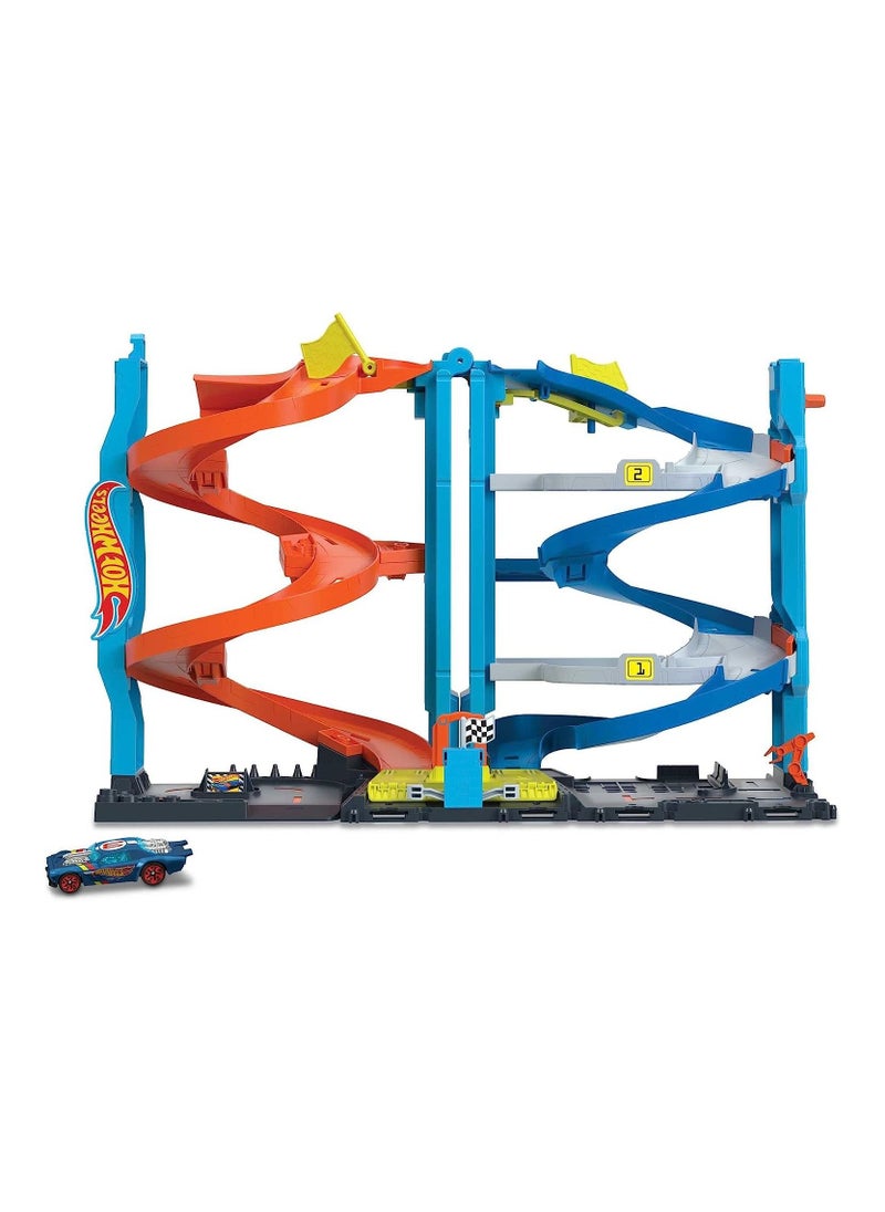 Hot Wheels - Hot Wheels City Transforming Race Tower Playset - Image 1