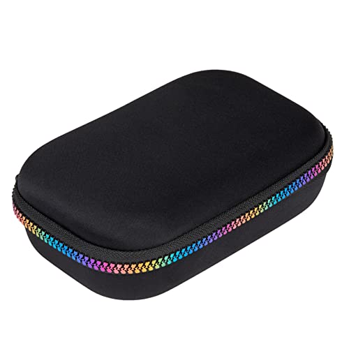 ZIPIT Black & Rainbow Pencil Box for Girls, Cute Pencil Case for School, Large Capacity Stationery Organizer Box - Image 1