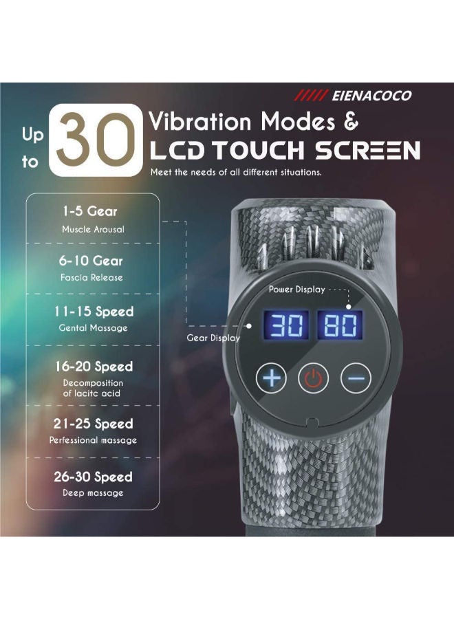 Adjustable Speed Muscle Massager With Power Digital Display And Bag - Image 2