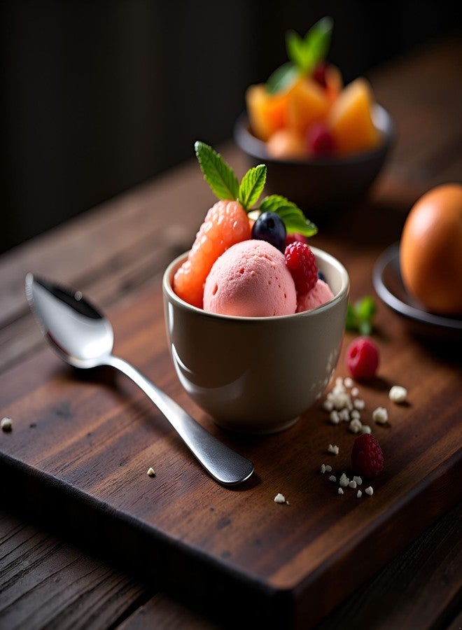 WaigN 2Pcs Grapefruit Spoon Stainless Steel Fruit Spoon, Dessert Spoons, Serrated Edge Ice Cream Scrape Cut Spoons For Fruit Dessert Cheese Vegetables Kitchen Tool with Non-stick Plating - Image 2