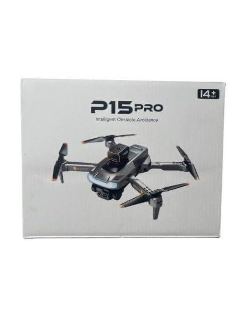 ELTRAZONE - P15 Pro Drone with 1080P HD Camera – WiFi FPV Live Streaming, Smart Altitude Hold, Gesture & Voice Control, 360° Flips, One-Key Return, Headless Mode, Long Battery Life, Foldable & Lightweight – Perfect for Beginners & Aerial Photography - Image 1