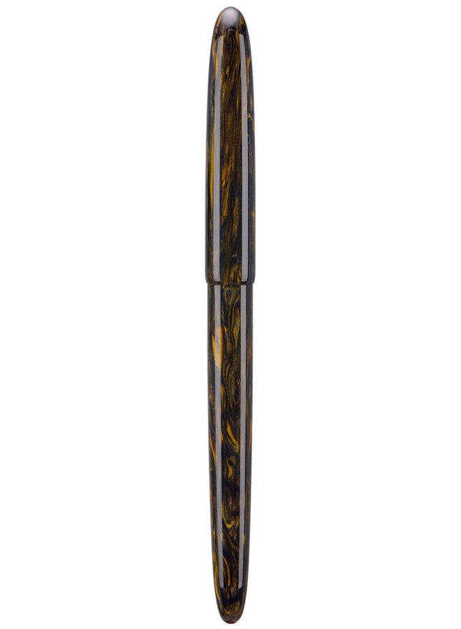 Asvine C80 Fountain Pen #8 Medium Nib Large Handcraft Pen with Converter Pen Box Collection Set (Brown Gold) - Image 3