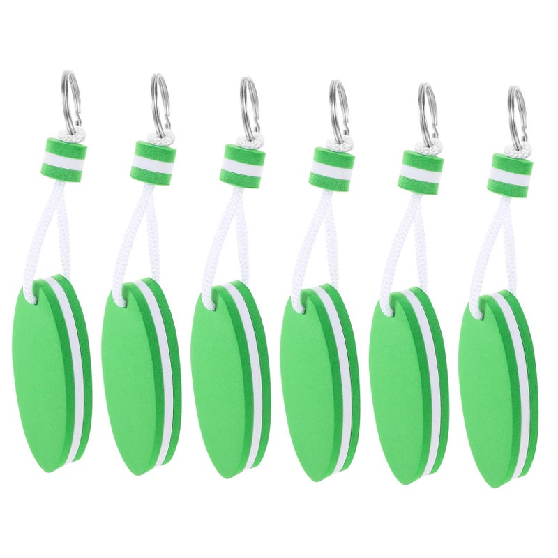Green Floating Key Chain Waterproof Keyring for Boating Surfboard and Water Sports - Image 2
