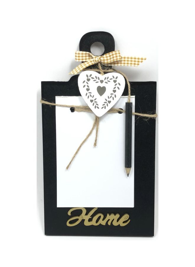 NIBEMINENT Heart Pendant Embossed Grocery Shopping Notepads Black/White/Gold - Image 2