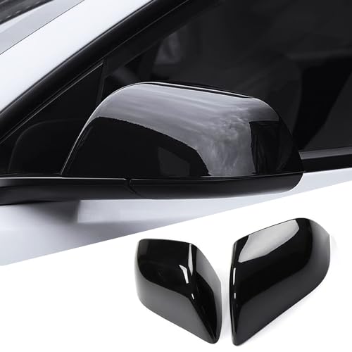 XTnueotr for Tesla Model 3 Rearview Mirror Guard Cover, Side Mirror Cover Exterior Accessories fit for Tesla Model 3 2017-2025 (Model 3-Glossy Black) - Image 1