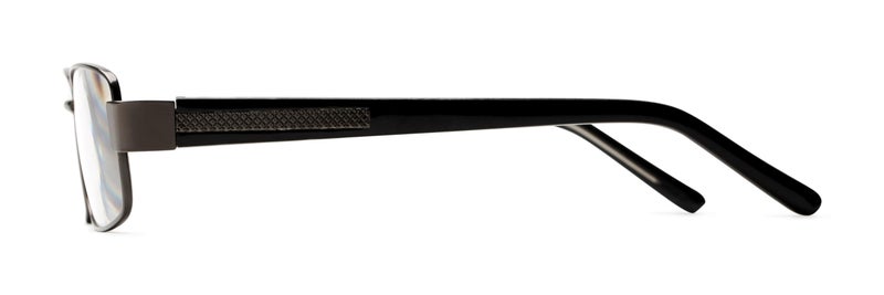 Foster Grant mens Wes Multifocus Glasses Reading Glasses, Gunmetal/Transparent, 54 mm US - Image 3