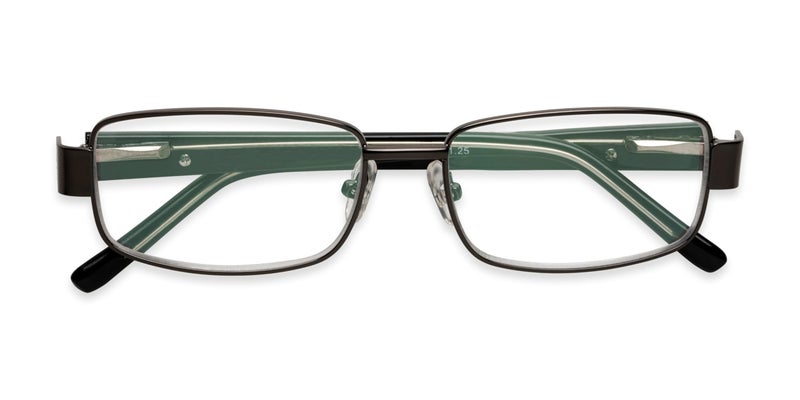 Foster Grant mens Wes Multifocus Glasses Reading Glasses, Gunmetal/Transparent, 54 mm US - Image 5