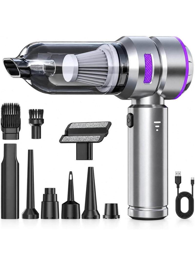 XVersion Electric Air Duster XVersion 4-in-1 Car Vacuum Cleaner High Power-Vacuum, Inflate, Deflate & Blow | Cordless Handheld Vacuum with 3-Speed,Battery Display, Type-C - Image 1