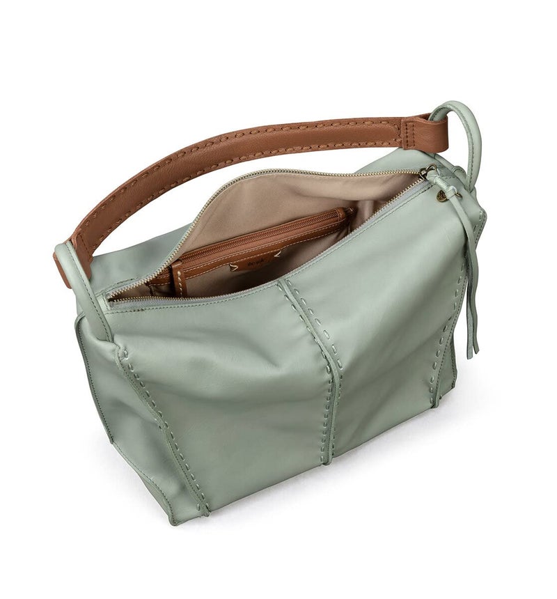 The Sak Los Feliz Hobo in Leather, Lined, Roomy Shoulder Purse, Meadow - Image 4