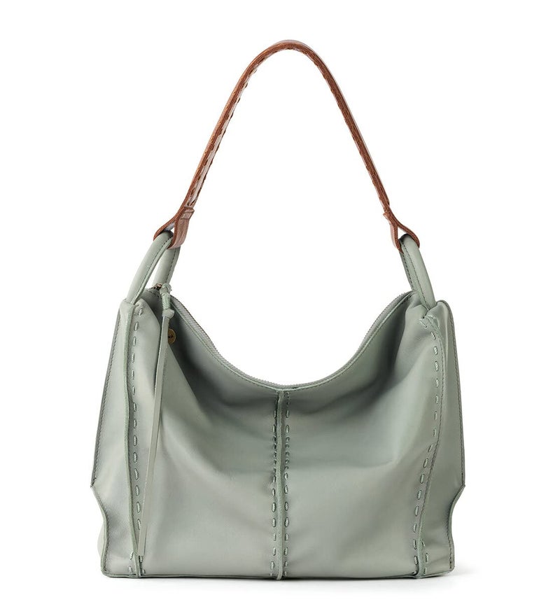 The Sak Los Feliz Hobo in Leather, Lined, Roomy Shoulder Purse, Meadow - Image 1