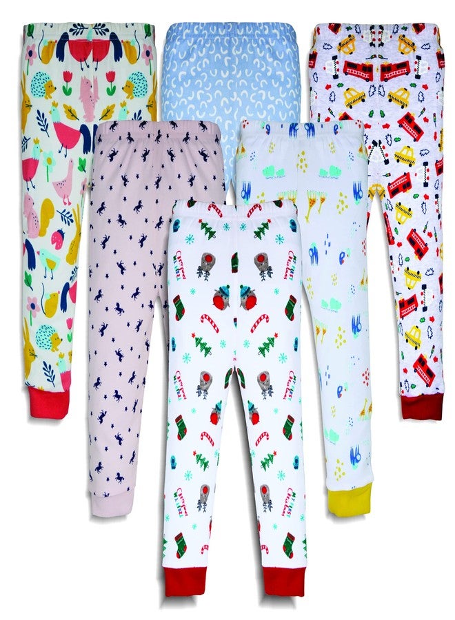 X2O Cotton Baby Pajama Pants with Rib (Unisex) (Multicolor) (Assorted Prints) (9 to 12 Months) Pants_006 - Image 1