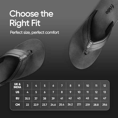 Frido Cloud Comfort Arch Support Slippers for Women & Men | Orthopedic Soft Home Chappal - Unisex Slipper| House Slipper with Anti-Skid Sole for Home Use & Casual (UK-11), Charcoal Black - Image 5