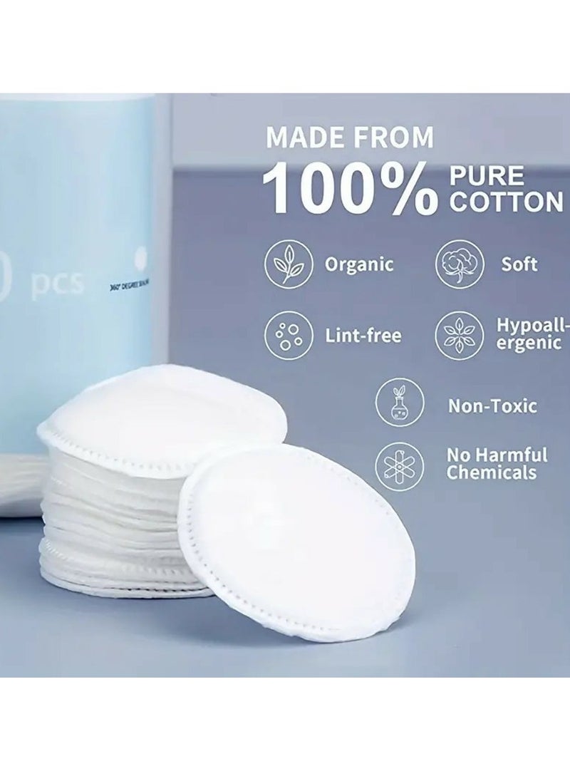 Mulirou 200 Cotton Makeup Remover Cotton Pads for Sensitive Skin for Daily Cosmetics. Beauty & Personal Care  - Image 2