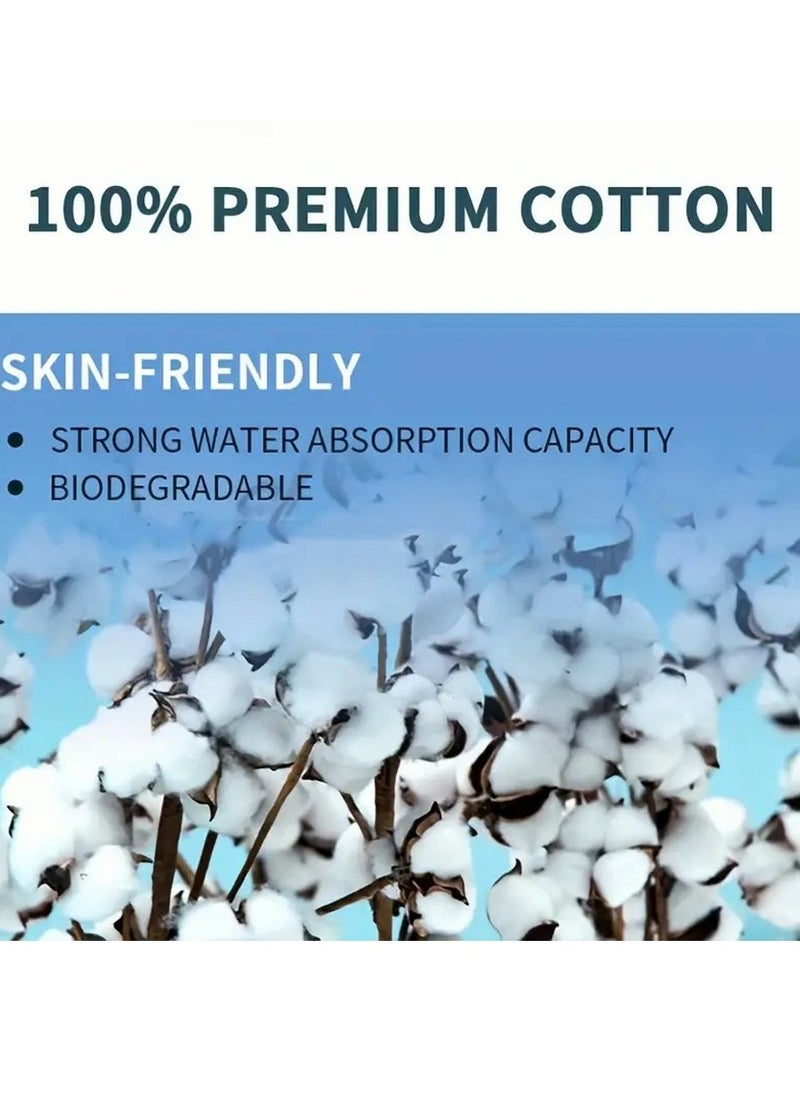 Mulirou 200 Cotton Makeup Remover Cotton Pads for Sensitive Skin for Daily Cosmetics. Beauty & Personal Care  - Image 3