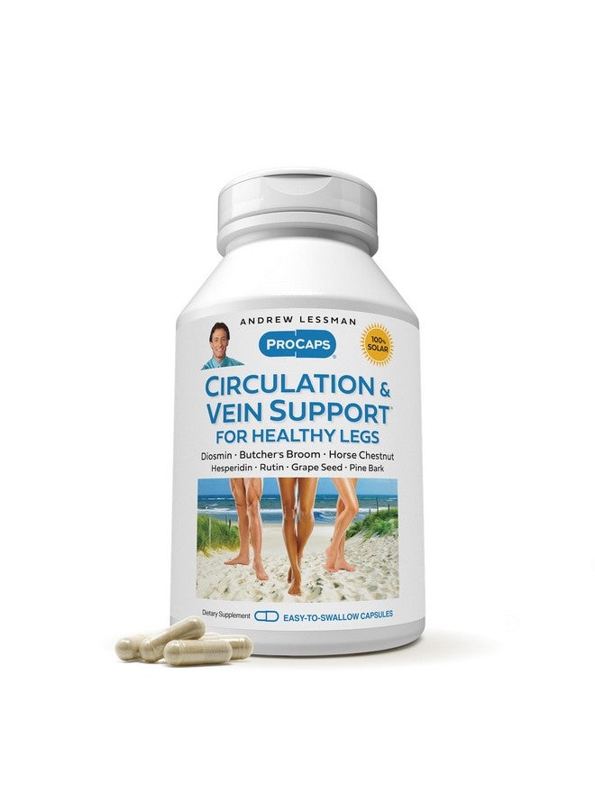 Andrew Lessman ANDREW LESSMAN Circulation, Vein Support for Healthy Legs 180 Capsules - High Bioactivity Diosmin, Butcher's Broom, Visibly Reduces Swelling and Discomfort in Feet, Ankles, Calves, Legs  - Image 1
