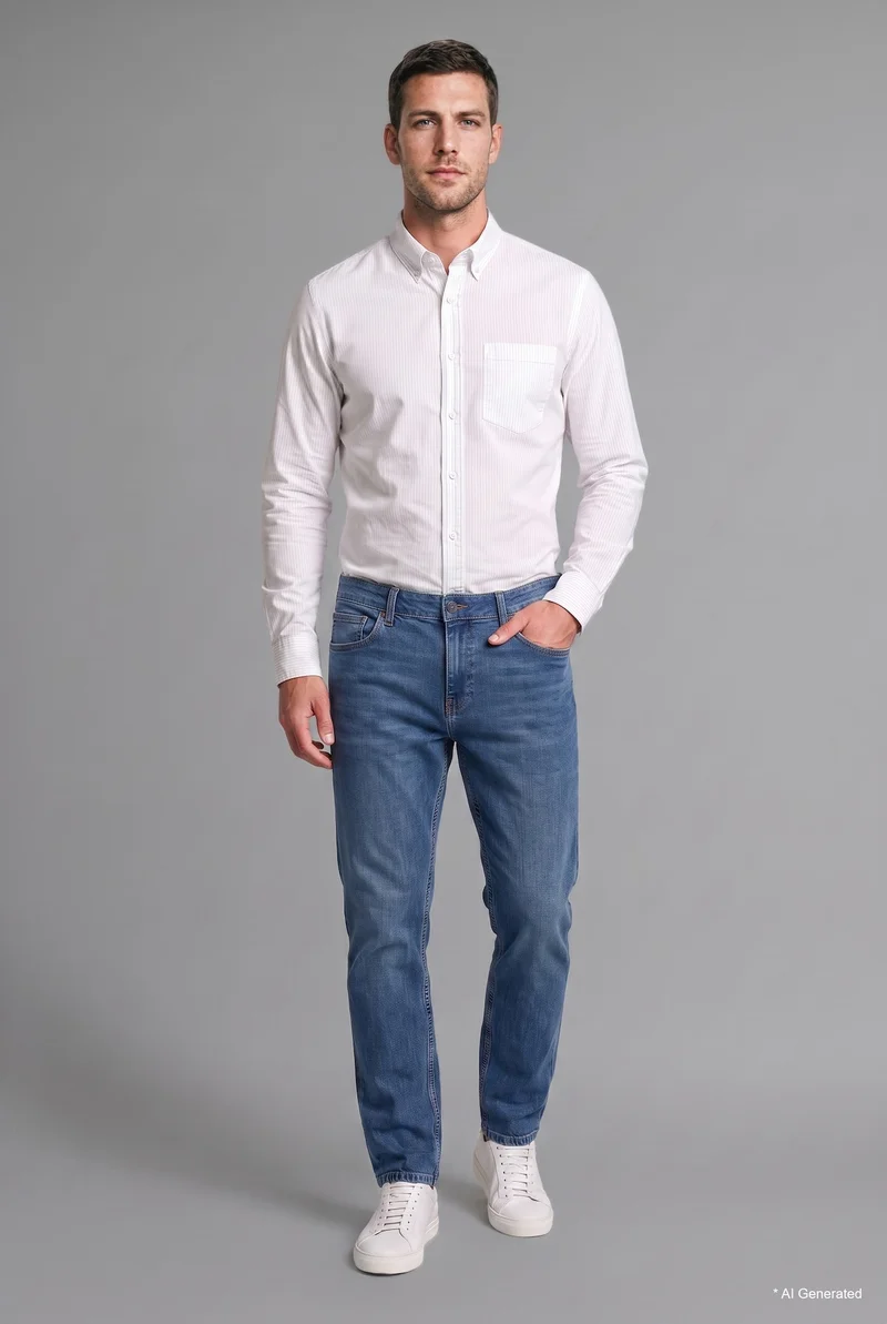 Defacto Regular Fit Cotton with Pockets Long Sleeve Shirt
