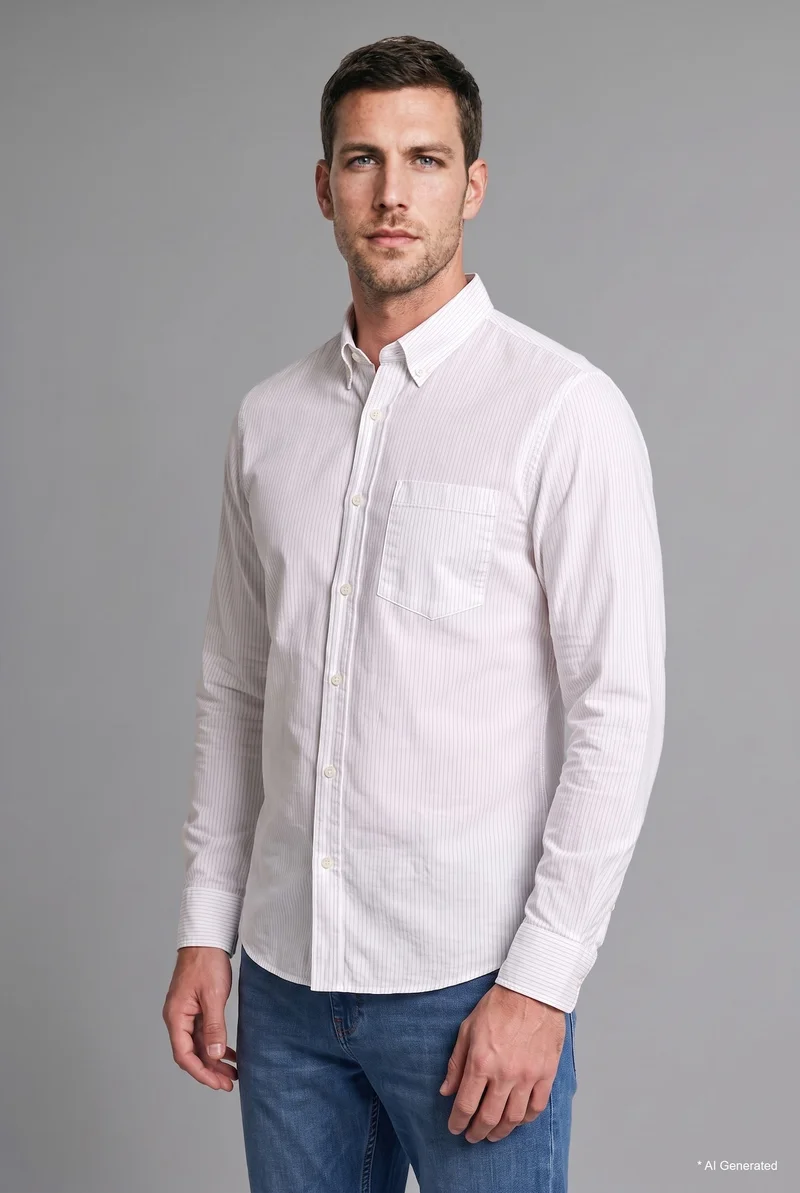 Defacto Regular Fit Cotton with Pockets Long Sleeve Shirt