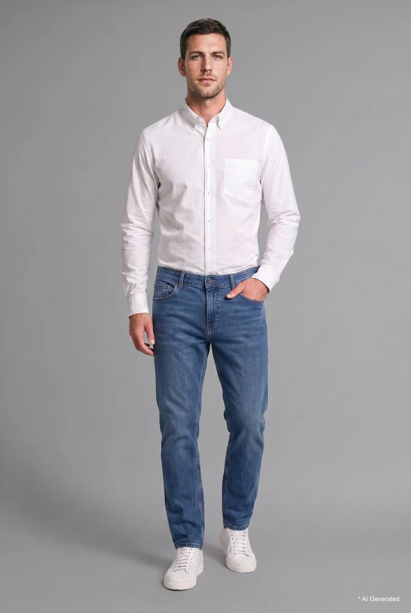 Defacto Regular Fit Cotton with Pockets Long Sleeve Shirt