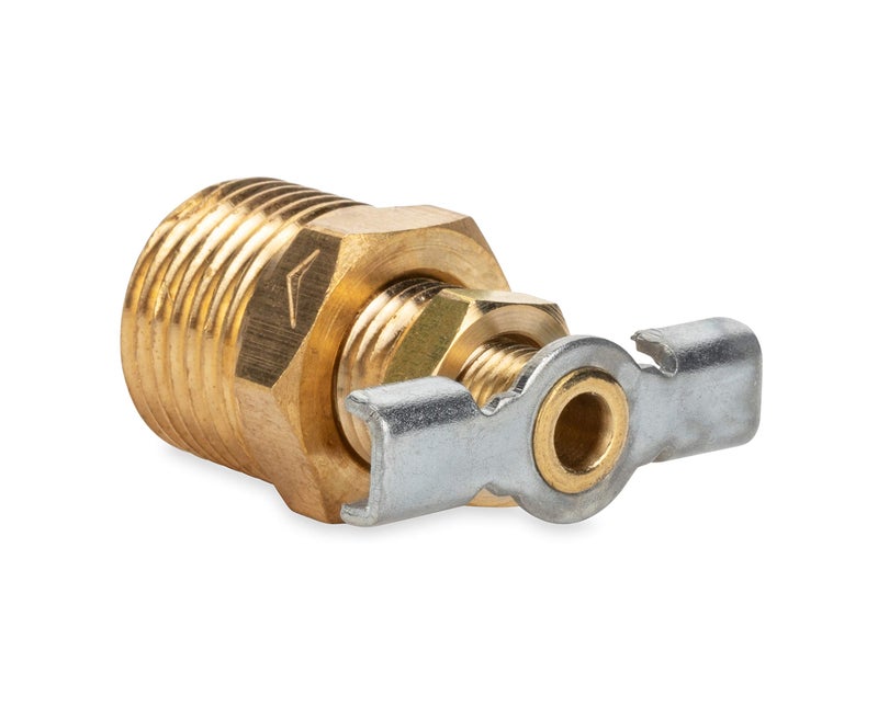 Camco ½" RV Water Heater Replacement Drain Valve - Replace Your RV Water Heater Drain Valve | Simple and Easy Installation | Durable Brass Construction - (11703) - Image 1