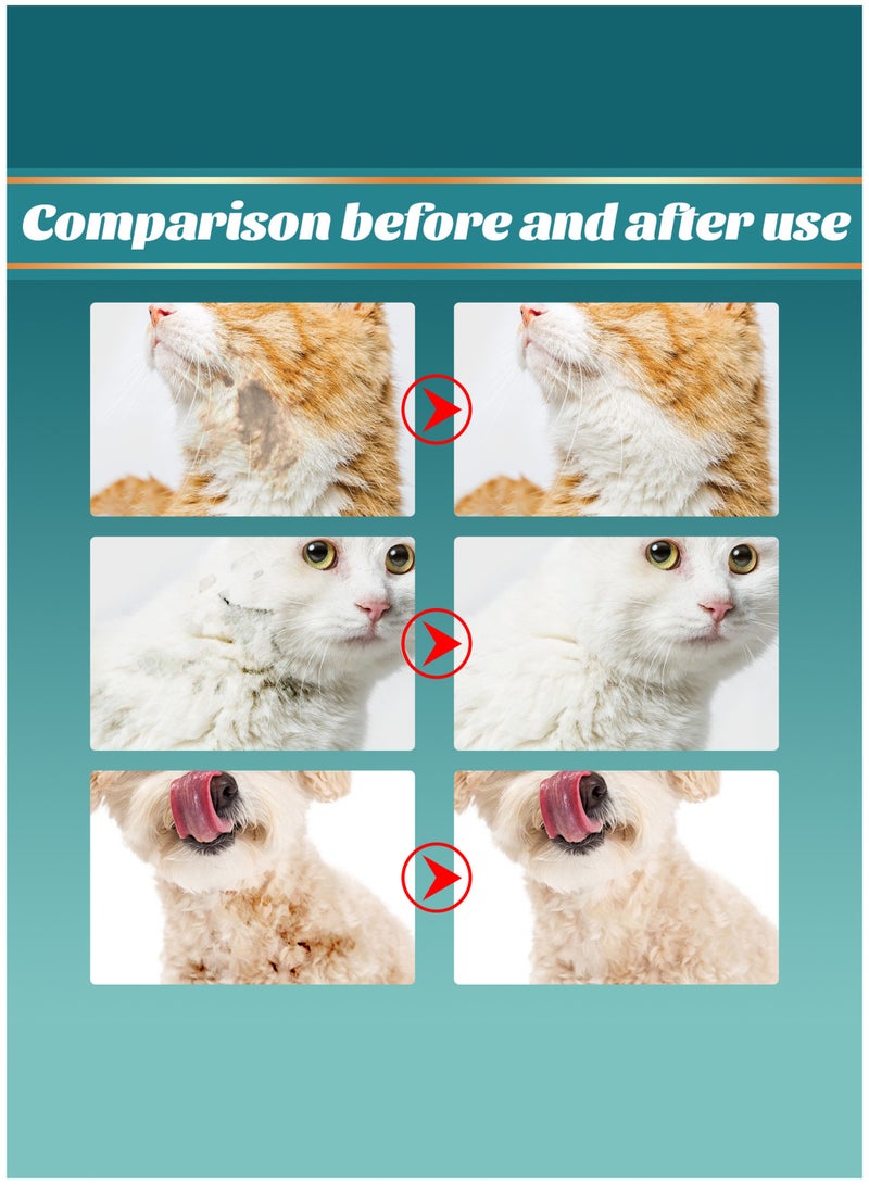 ييبونغ مناديل استحمام سميكة للغاية للحيوانات الأليفة للكلاب والقطط، قفازات تنظيف وتزيين للتحكم في الروائح، مناديل قفازات مغذية للفرو للعناية اليومية والسفر، لا تحتاج إلى شطف، بدون رائحة، 10 قطع - Image 5