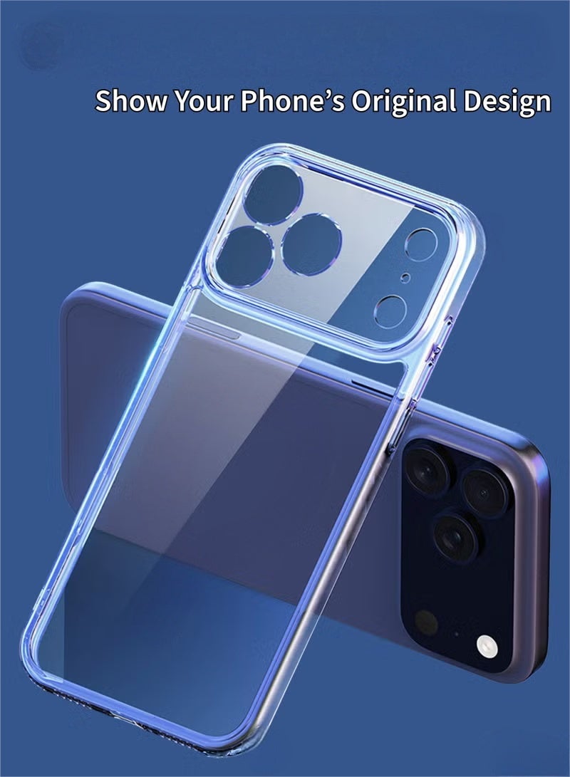 حافظة iPhone 17 Pro Max مادة TPU ناعمة صديقة للبشرة لتأخير الاصفرار ، ومقاوم للسقوط ومقاوم للخدش غطاء واقي سهل التركيب وإلغاء التثبيت مقاوم للماء غطاء حافظة iPhone فائق النحافة شفاف - Image 4