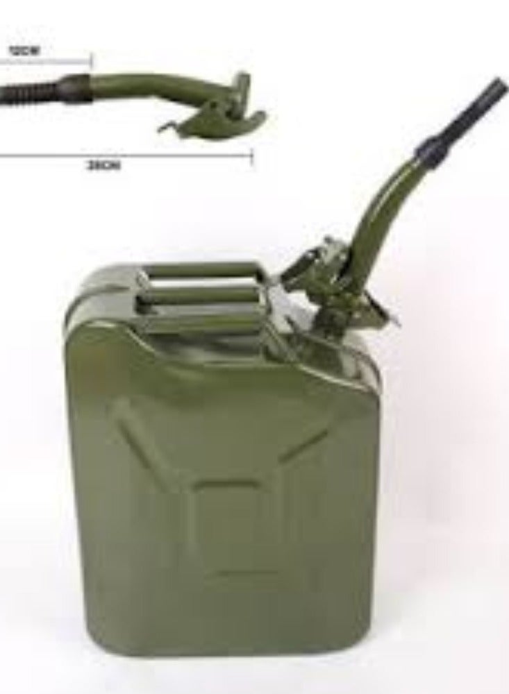 KNP 10-liter gasoline metal jerry can is engineered for durability and convenience, making it an ideal choice for storing and transporting gasoline. - Image 3