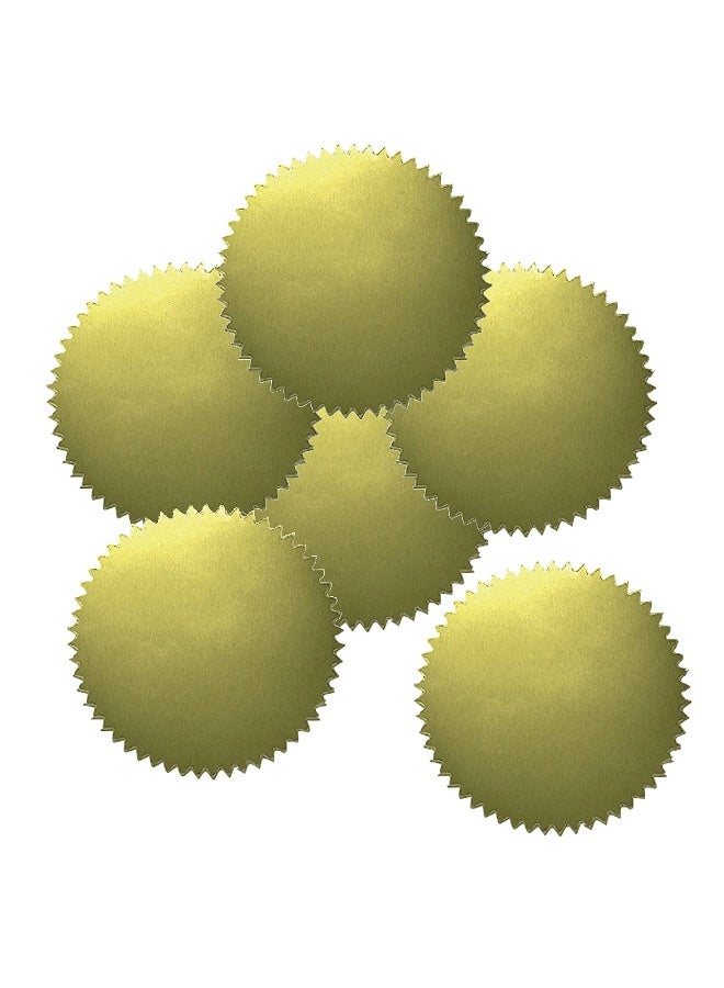 Hayes Gold Stickers, Pack of 50, Black, 2in