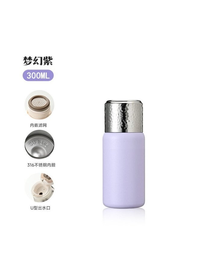 Men's And Women's Double-lid Vacuum Cup Large Capacity 316 Stainless Steel High-grade Tea Separation High-grade Water Cup Customization