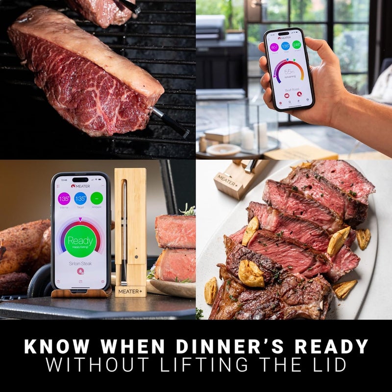 MEATER Pro / 2 Plus: Smart Bluetooth Wireless Meat Thermometer Digital | Lab-Certified Accuracy | Oven, Grill, Smoker, Air Fryer, BBQ, & Kitchen Cooking | Easy-to-Use with Free App - Image 2