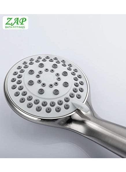ZAP ZAP Delta 5 Flow Function Handheld Shower ABS Chrome Finish Hand Shower with 15 meter Hose Pipe Bracket  - Image 3