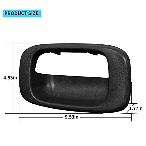 MuHize Tailgate Handle Bezel & Latch Replacement for 1999-2007 Chevy Silverado & GMC Sierra - OEM Car Handle Fit Black (Fits Regular/Extended/Crew Cab) - Image 5